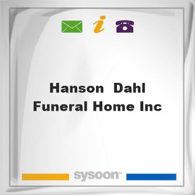 Hanson & Dahl Funeral Home Inc, Hanson & Dahl Funeral Home Inc