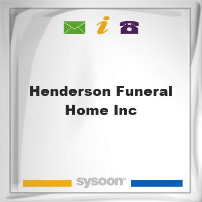 Henderson Funeral Home Inc, Henderson Funeral Home Inc