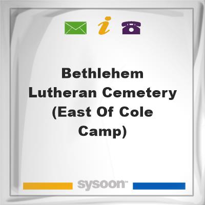 Bethlehem Lutheran Cemetery (east of Cole Camp)Bethlehem Lutheran Cemetery (east of Cole Camp) on Sysoon