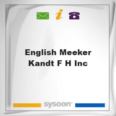 English-Meeker & Kandt F H IncEnglish-Meeker & Kandt F H Inc on Sysoon