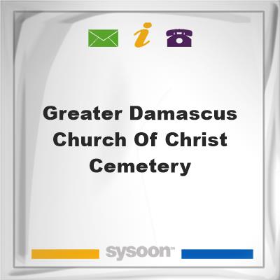 Greater Damascus Church of Christ CemeteryGreater Damascus Church of Christ Cemetery on Sysoon