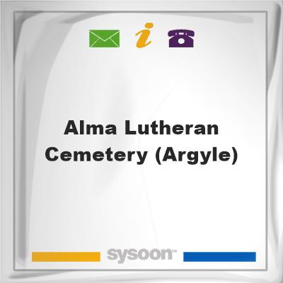 Alma Lutheran Cemetery (Argyle)Alma Lutheran Cemetery (Argyle) on Sysoon