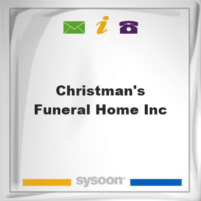 Christman's Funeral Home, Inc.Christman's Funeral Home, Inc. on Sysoon