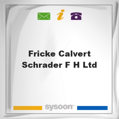 Fricke-Calvert-Schrader F H LtdFricke-Calvert-Schrader F H Ltd on Sysoon