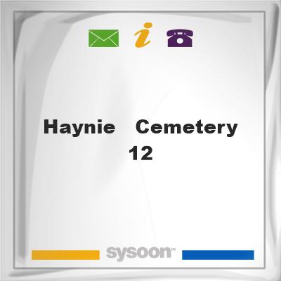 Haynie - Cemetery 12Haynie - Cemetery 12 on Sysoon