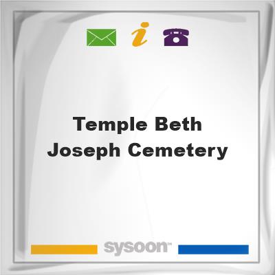 Temple Beth Joseph Cemetery, Temple Beth Joseph Cemetery
