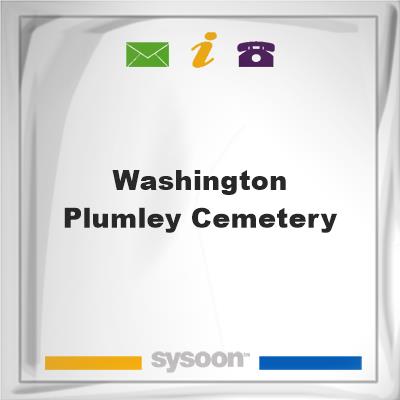 Washington Plumley Cemetery, Washington Plumley Cemetery