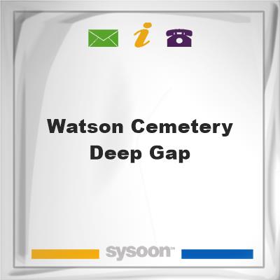 Watson Cemetery - Deep Gap, Watson Cemetery - Deep Gap