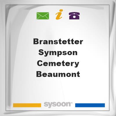 Branstetter-Sympson Cemetery, Beaumont, Branstetter-Sympson Cemetery, Beaumont