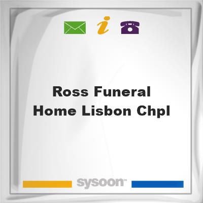Ross Funeral Home Lisbon Chpl, Ross Funeral Home Lisbon Chpl