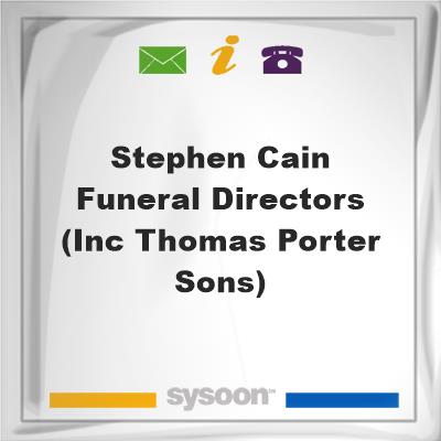 Stephen Cain Funeral Directors (inc Thomas Porter & Sons), Stephen Cain Funeral Directors (inc Thomas Porter & Sons)