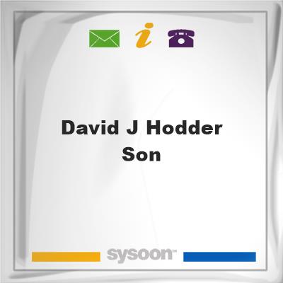 David J Hodder & SonDavid J Hodder & Son on Sysoon