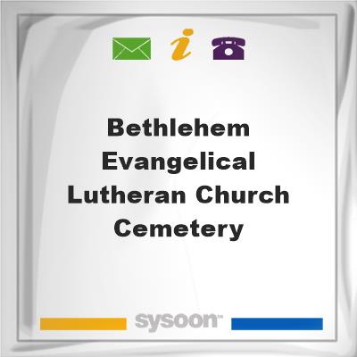 Bethlehem Evangelical Lutheran Church Cemetery, Bethlehem Evangelical Lutheran Church Cemetery