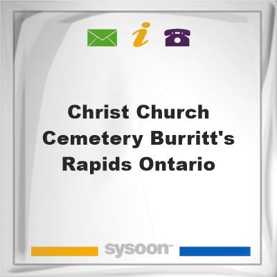 Christ Church Cemetery, Burritt's Rapids, Ontario, Christ Church Cemetery, Burritt's Rapids, Ontario