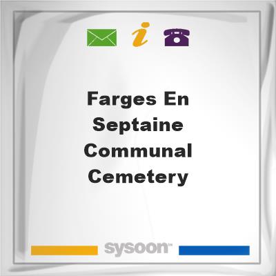 Farges-en-Septaine Communal Cemetery, Farges-en-Septaine Communal Cemetery