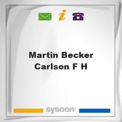Martin-Becker-Carlson F H, Martin-Becker-Carlson F H