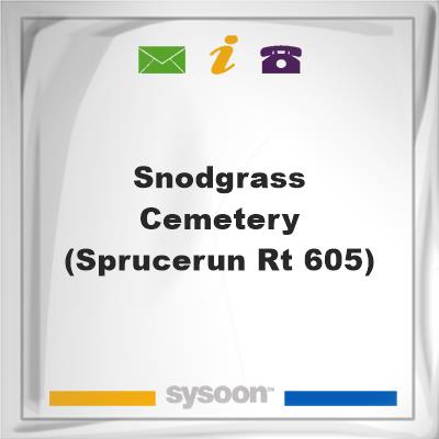 Snodgrass Cemetery(SpruceRun-Rt 605), Snodgrass Cemetery(SpruceRun-Rt 605)