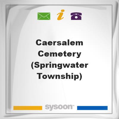 Caersalem Cemetery (Springwater Township)Caersalem Cemetery (Springwater Township) on Sysoon