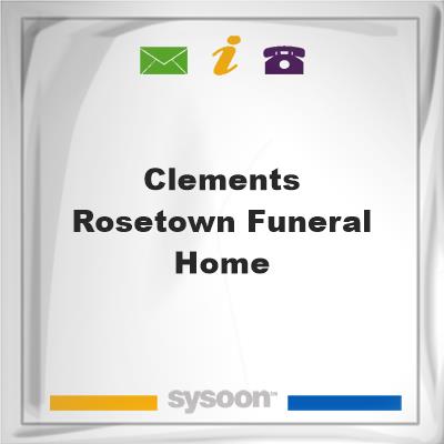 Clements Rosetown Funeral HomeClements Rosetown Funeral Home on Sysoon