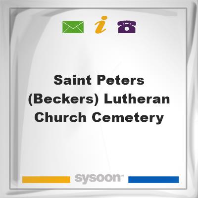 Saint Peters (Beckers) Lutheran Church CemeterySaint Peters (Beckers) Lutheran Church Cemetery on Sysoon