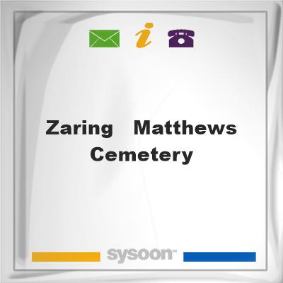 Zaring - Matthews CemeteryZaring - Matthews Cemetery on Sysoon