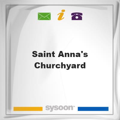 Saint Anna's Churchyard, Saint Anna's Churchyard