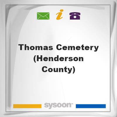 Thomas Cemetery (Henderson County), Thomas Cemetery (Henderson County)
