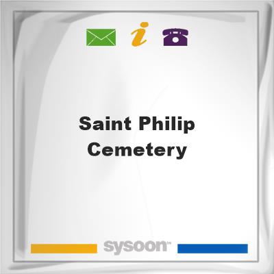 Saint Philip CemeterySaint Philip Cemetery on Sysoon