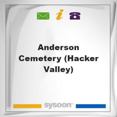 Anderson Cemetery (Hacker Valley), Anderson Cemetery (Hacker Valley)