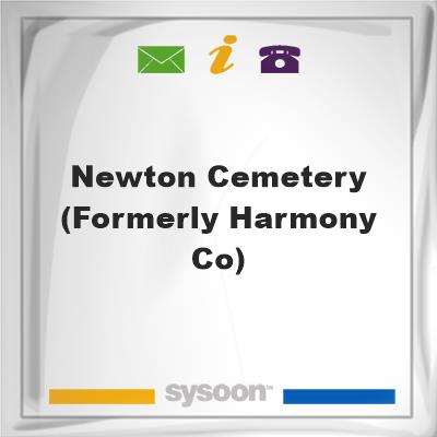 Newton Cemetery (formerly Harmony Co), Newton Cemetery (formerly Harmony Co)