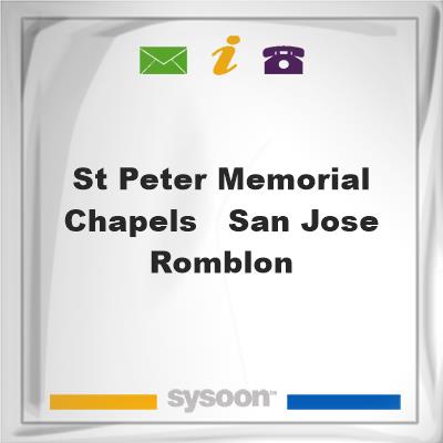 St. Peter Memorial Chapels - San Jose, RomblonSt. Peter Memorial Chapels - San Jose, Romblon on Sysoon