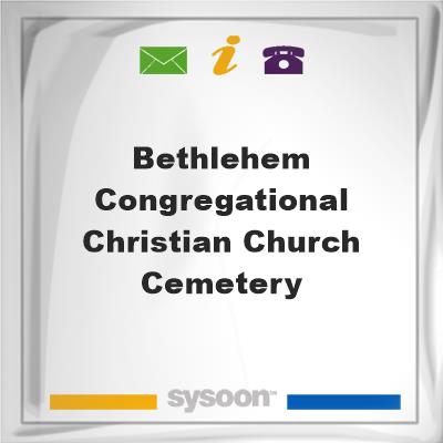 Bethlehem Congregational Christian Church Cemetery, Bethlehem Congregational Christian Church Cemetery