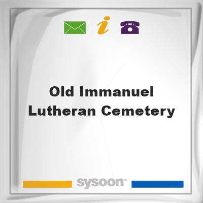 old immanuel Lutheran Cemetery, old immanuel Lutheran Cemetery
