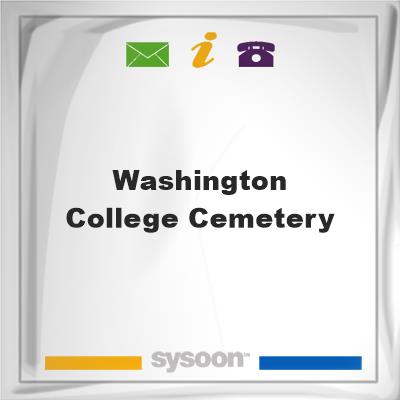 Washington College Cemetery, Washington College Cemetery