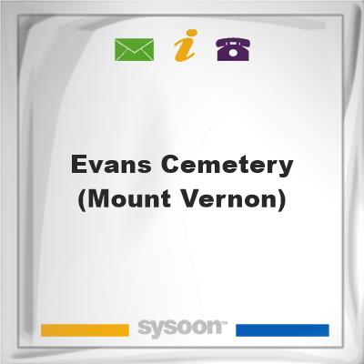 Evans Cemetery (Mount Vernon), Evans Cemetery (Mount Vernon)