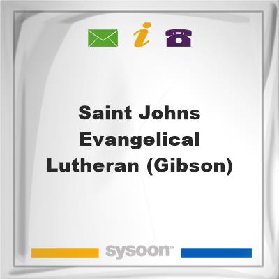 Saint Johns Evangelical Lutheran (Gibson), Saint Johns Evangelical Lutheran (Gibson)