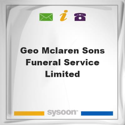 Geo. McLaren Sons Funeral Service Limited, Geo. McLaren Sons Funeral Service Limited