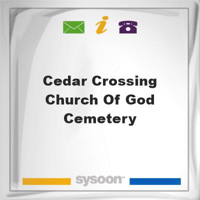 Cedar Crossing Church of God Cemetery, Cedar Crossing Church of God Cemetery
