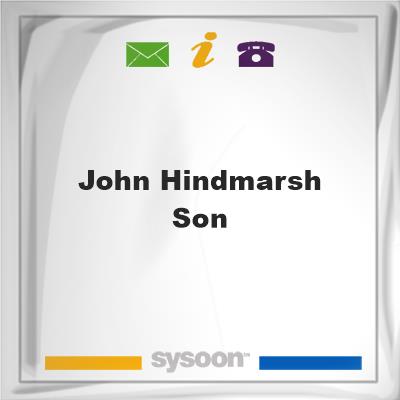 John Hindmarsh & Son, John Hindmarsh & Son