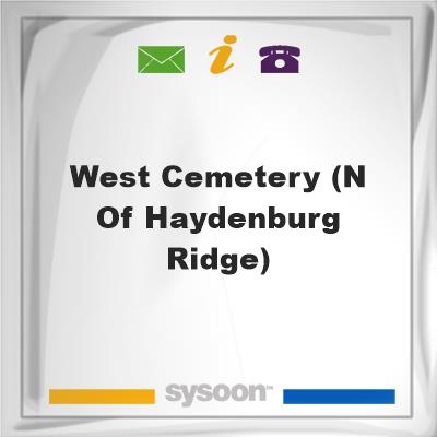 West Cemetery (N of Haydenburg Ridge), West Cemetery (N of Haydenburg Ridge)