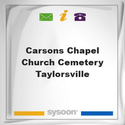 Carsons Chapel Church Cemetery - TaylorsvilleCarsons Chapel Church Cemetery - Taylorsville on Sysoon