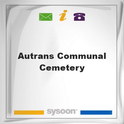 Autrans Communal Cemetery, Autrans Communal Cemetery