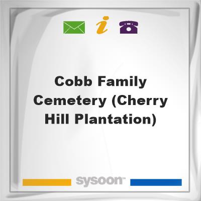 Cobb Family Cemetery (Cherry Hill Plantation), Cobb Family Cemetery (Cherry Hill Plantation)