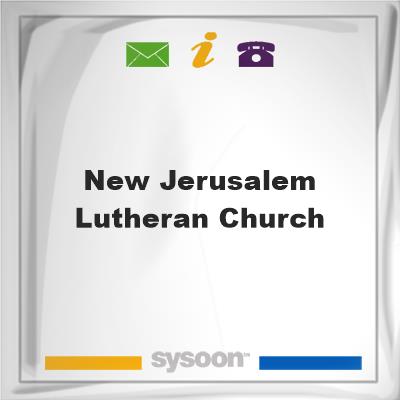 New Jerusalem Lutheran Church, New Jerusalem Lutheran Church