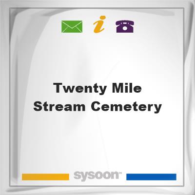 Twenty Mile Stream Cemetery, Twenty Mile Stream Cemetery