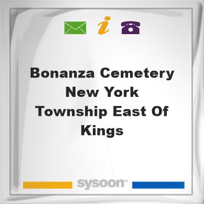 Bonanza Cemetery, New York Township, east of KingsBonanza Cemetery, New York Township, east of Kings on Sysoon