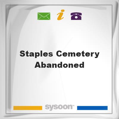 Staples Cemetery-abandonedStaples Cemetery-abandoned on Sysoon