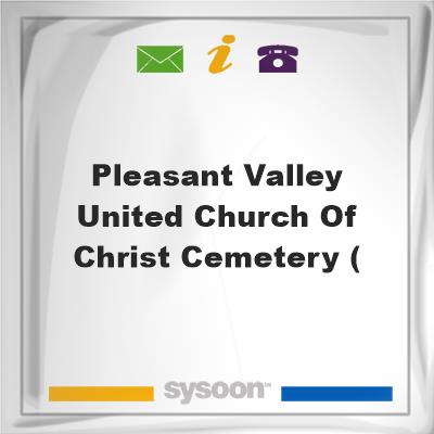 Pleasant Valley United Church of Christ Cemetery (, Pleasant Valley United Church of Christ Cemetery (