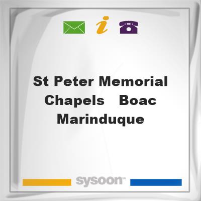 St. Peter Memorial Chapels - Boac, MarinduqueSt. Peter Memorial Chapels - Boac, Marinduque on Sysoon