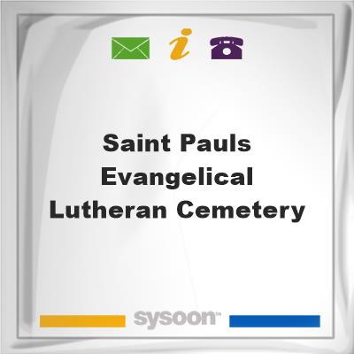 Saint Pauls Evangelical Lutheran Cemetery, Saint Pauls Evangelical Lutheran Cemetery